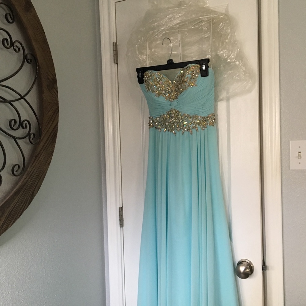Blue Sherri Hill dress